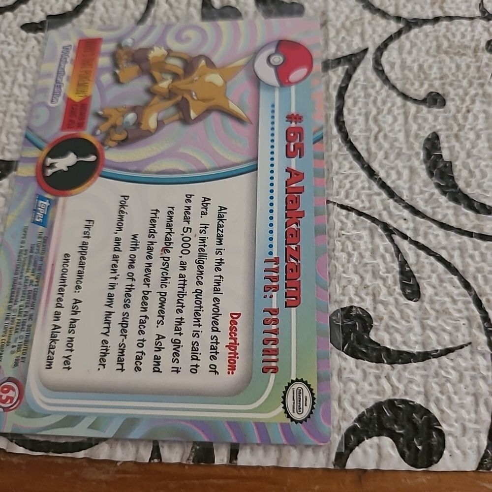 Pokémon Trading Card # 65 - Picture 2 of 4